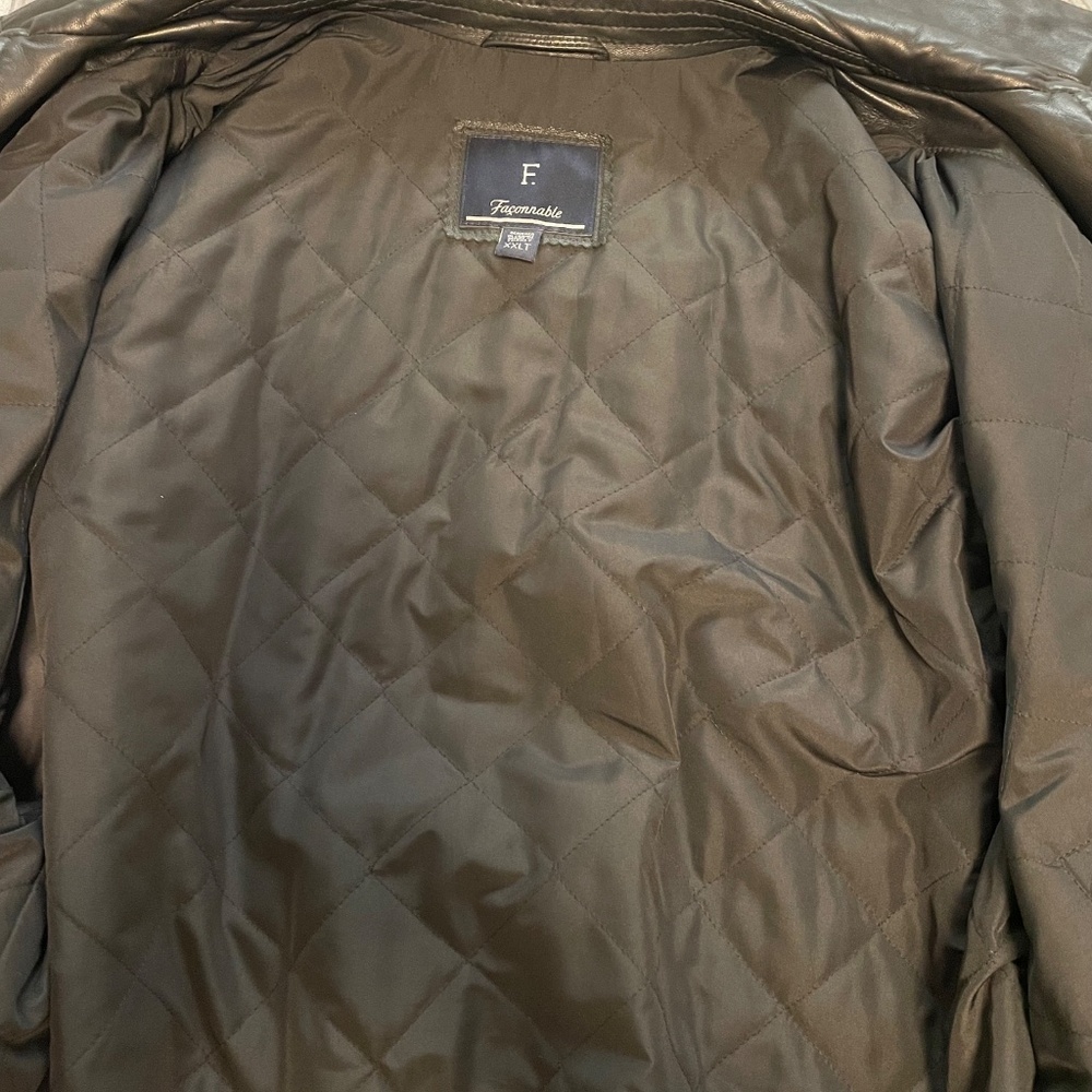 Vintage Men’s Leather Bomber Jacket - Picture 10 of 13